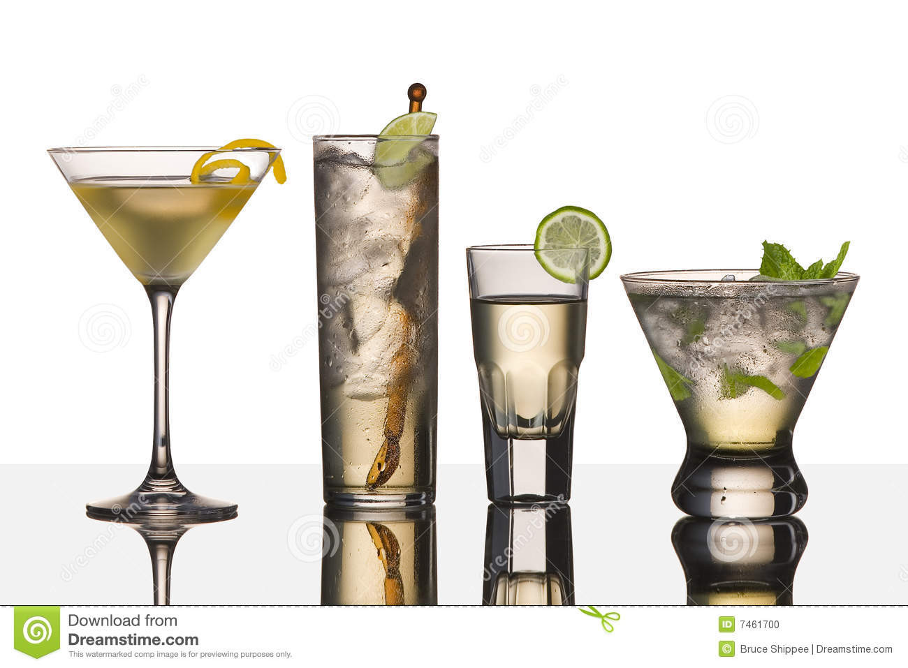 Drinks Made With Vodka
 Vodka drinks stock photo Image of isolated four martini