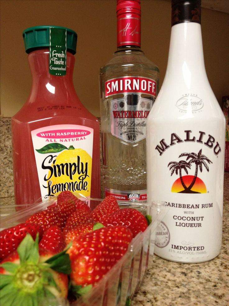 Drinks To Make With Vodka
 Sneaky beach cocktails Mixed with watermelon Smirnoff