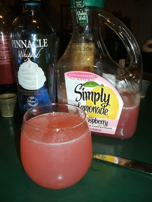 Drinks With Whipped Cream Vodka
 Pinnacle whipped & raspberry lemonade DELISH