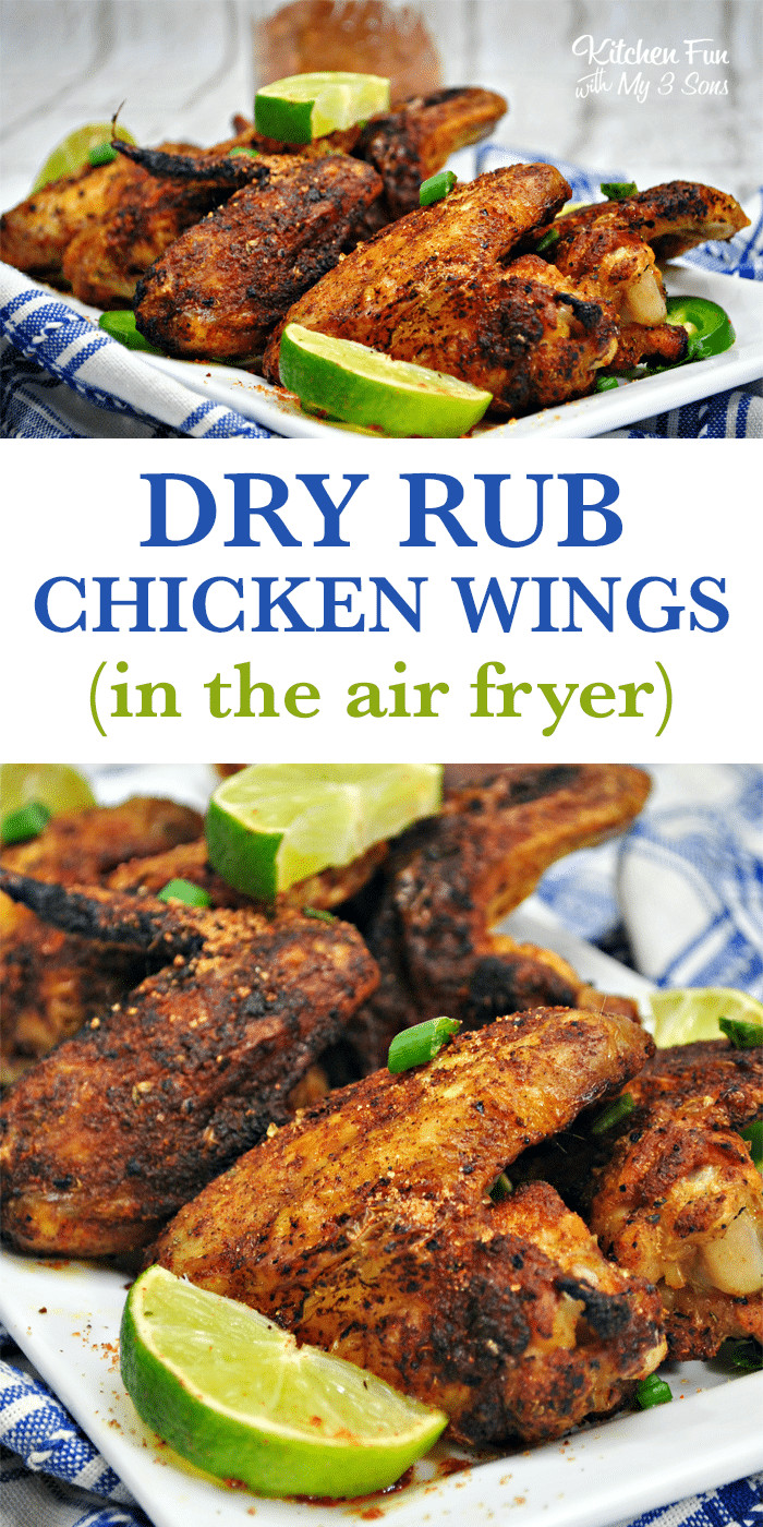 Dry Rub For Chicken Wings
 Air Fryer Dry Rub Chicken Wings Kitchen Fun With My 3 Sons