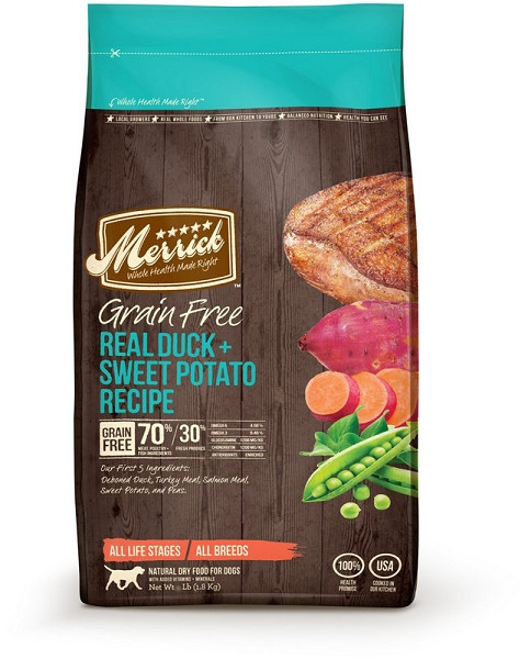 Duck And Potato Dog Food
 Merrick Dog Food Grain Free Real Duck and Sweet Potato 25