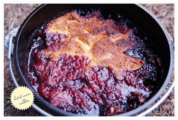 Dutch Oven Dessert Recipes
 Blackberry Cobbler Camping Ideas Pinterest