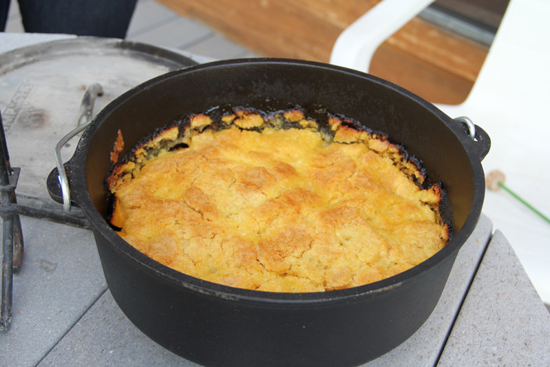 Dutch Oven Dessert Recipes
 Lovely Little Snippets Dutchoven Peach Cobbler a recipe