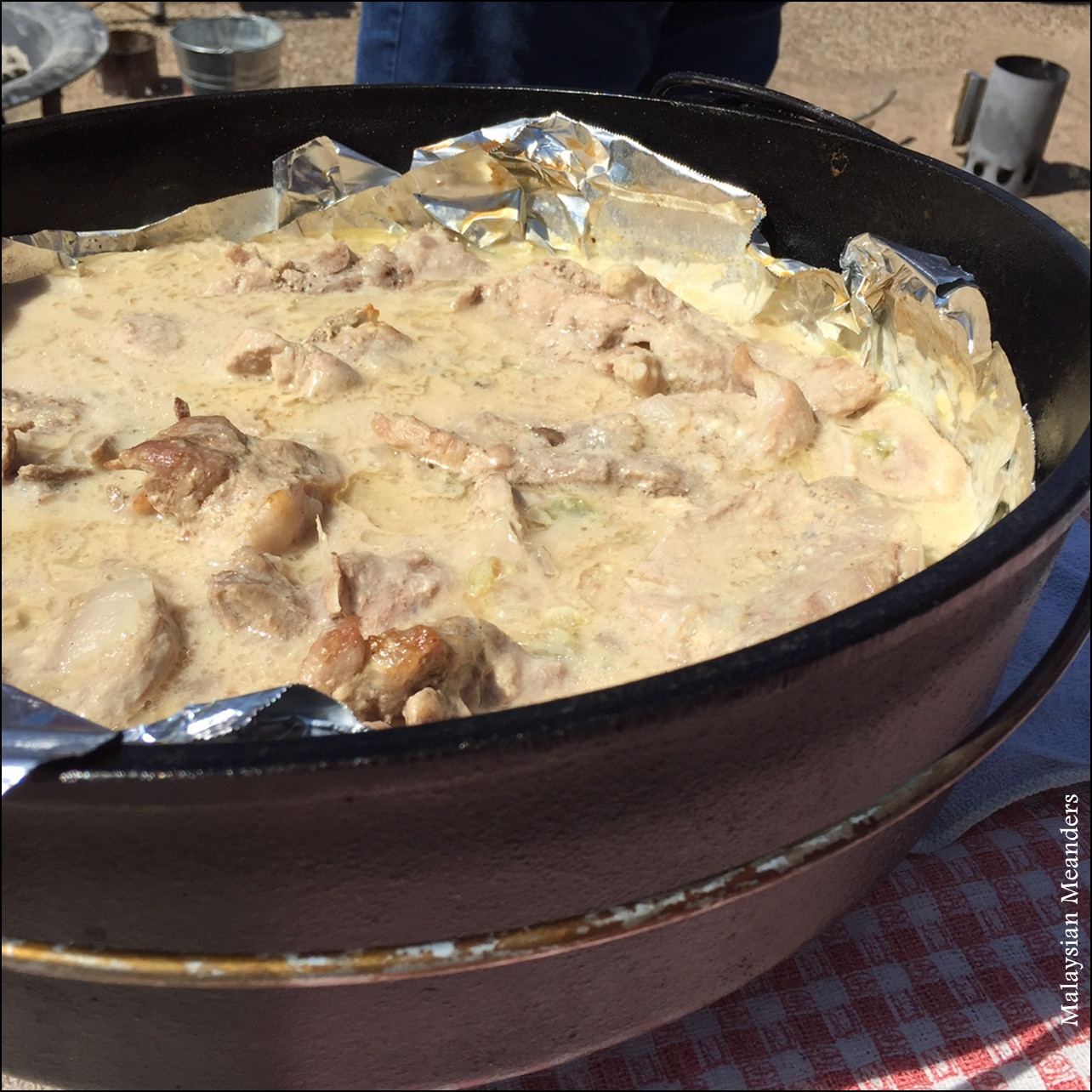 Dutch Oven Pork Chops
 Malaysian Meanders Camping Jitters and Outdoor Cooking
