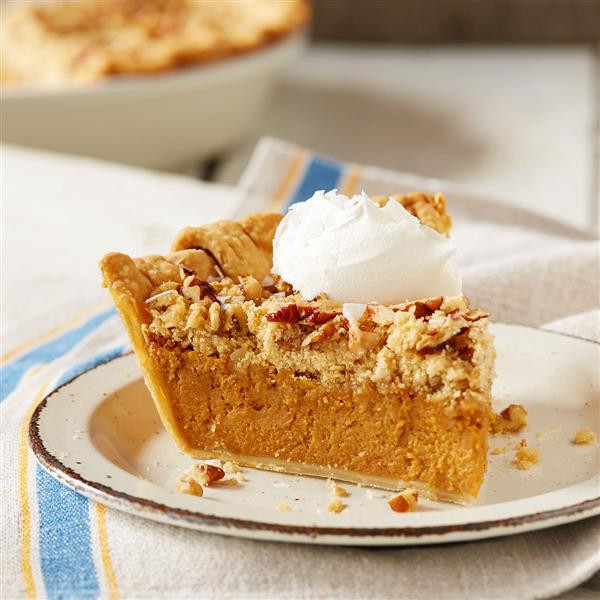 Eagle Brand Pumpkin Pie
 Salted Caramel Streusel Pumpkin Pie