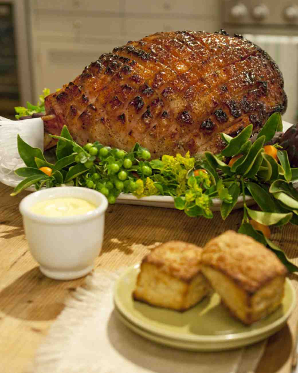 Easter Dinner Ideas Martha Stewart
 Mustard Maple Glazed Ham Recipe & Video