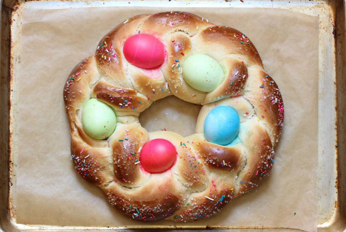 Easter Egg Bread
 Braided Easter Egg Bread Recipe — Dishmaps