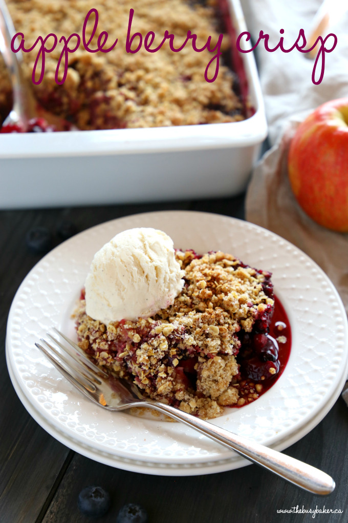 Easy Apple Dessert Recipes With Few Ingredients
 How to Make Easy Apple Berry Fruit Crisp The Busy Baker