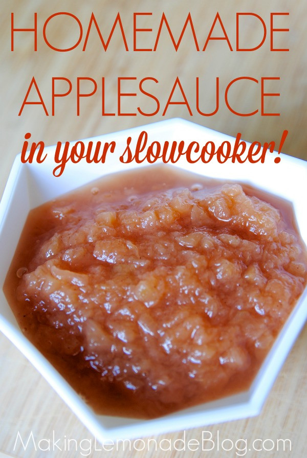 Easy Applesauce Recipe
 Easy Homemade Applesauce Recipe in your Slowcooker