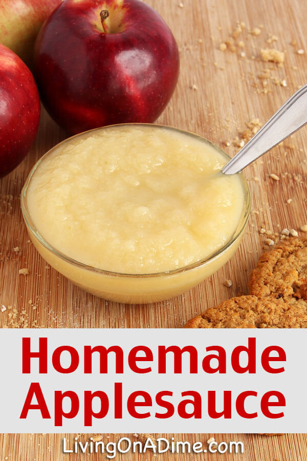 Easy Applesauce Recipe
 Easy Homemade Applesauce Recipe Living on a Dime