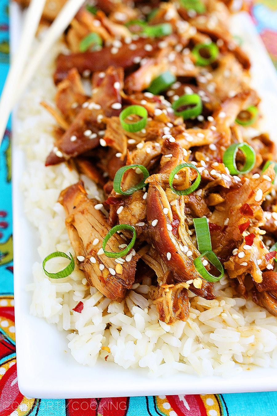 Easy Asian Chicken Recipes
 Crock Pot Honey Sesame Chicken