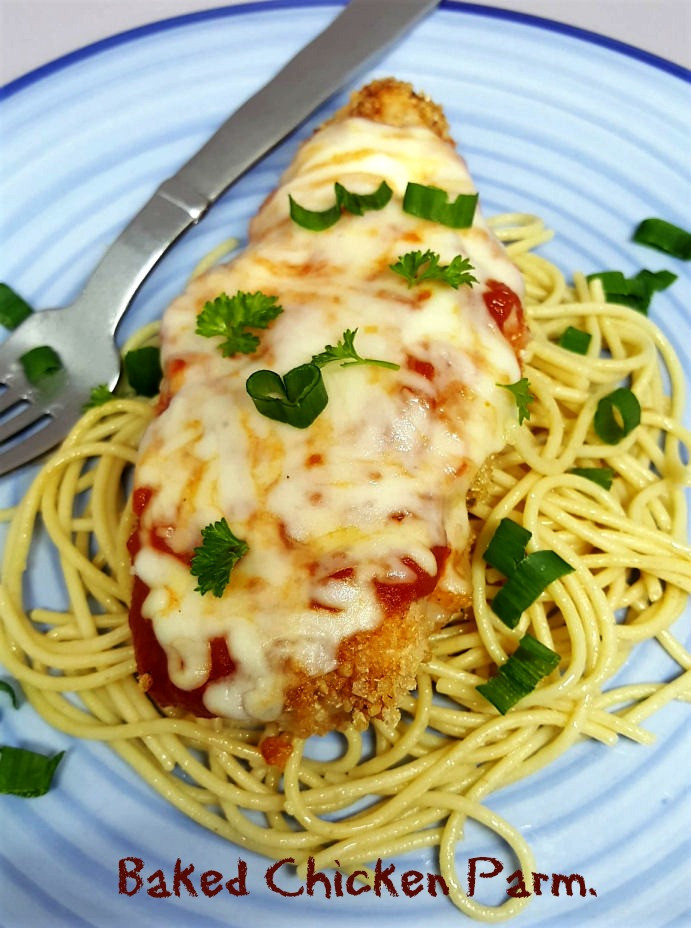 Easy Baked Chicken Parmesan
 easy baked chicken parmesan The Big Apple Mama