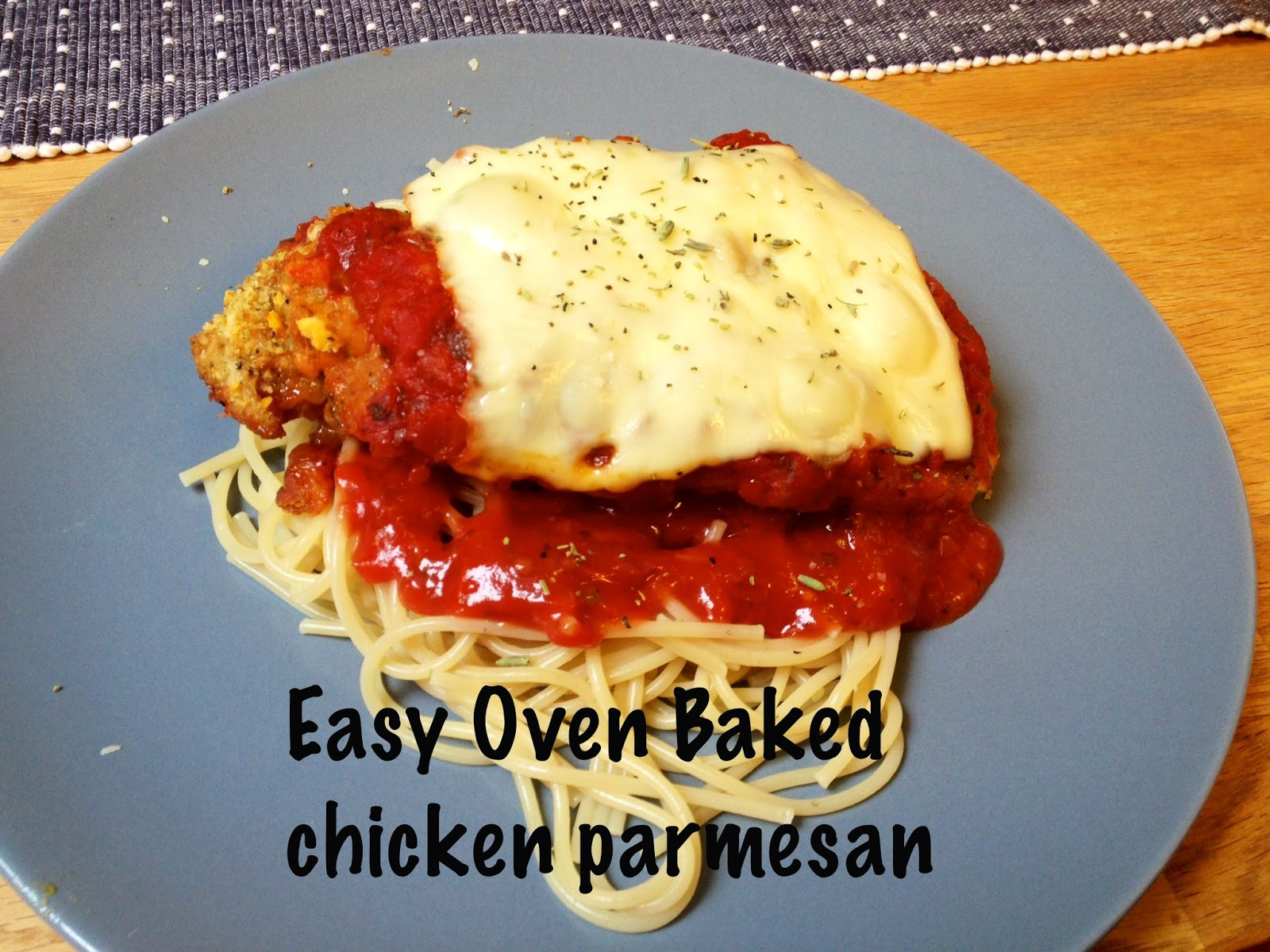 Easy Baked Chicken Parmesan
 Samantha Angell Travel & Lifestyle Blog Easy Oven Baked