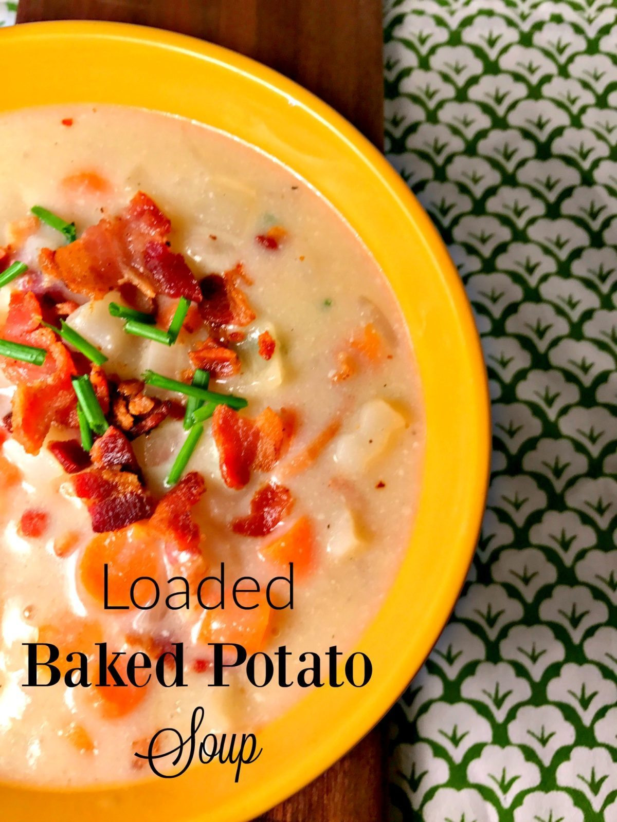 Easy Baked Potato Soup
 Easy Loaded Baked Potato Soup Lou Lou Girls