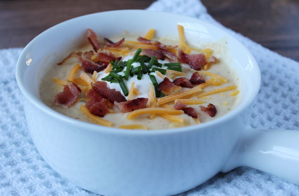 Easy Baked Potato Soup
 Easy Baked Potato Soup The Newlyweds Cookbook