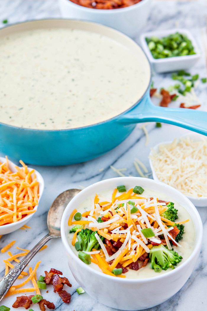 Easy Baked Potato Soup
 Easy Loaded Baked Potato Soup Bar