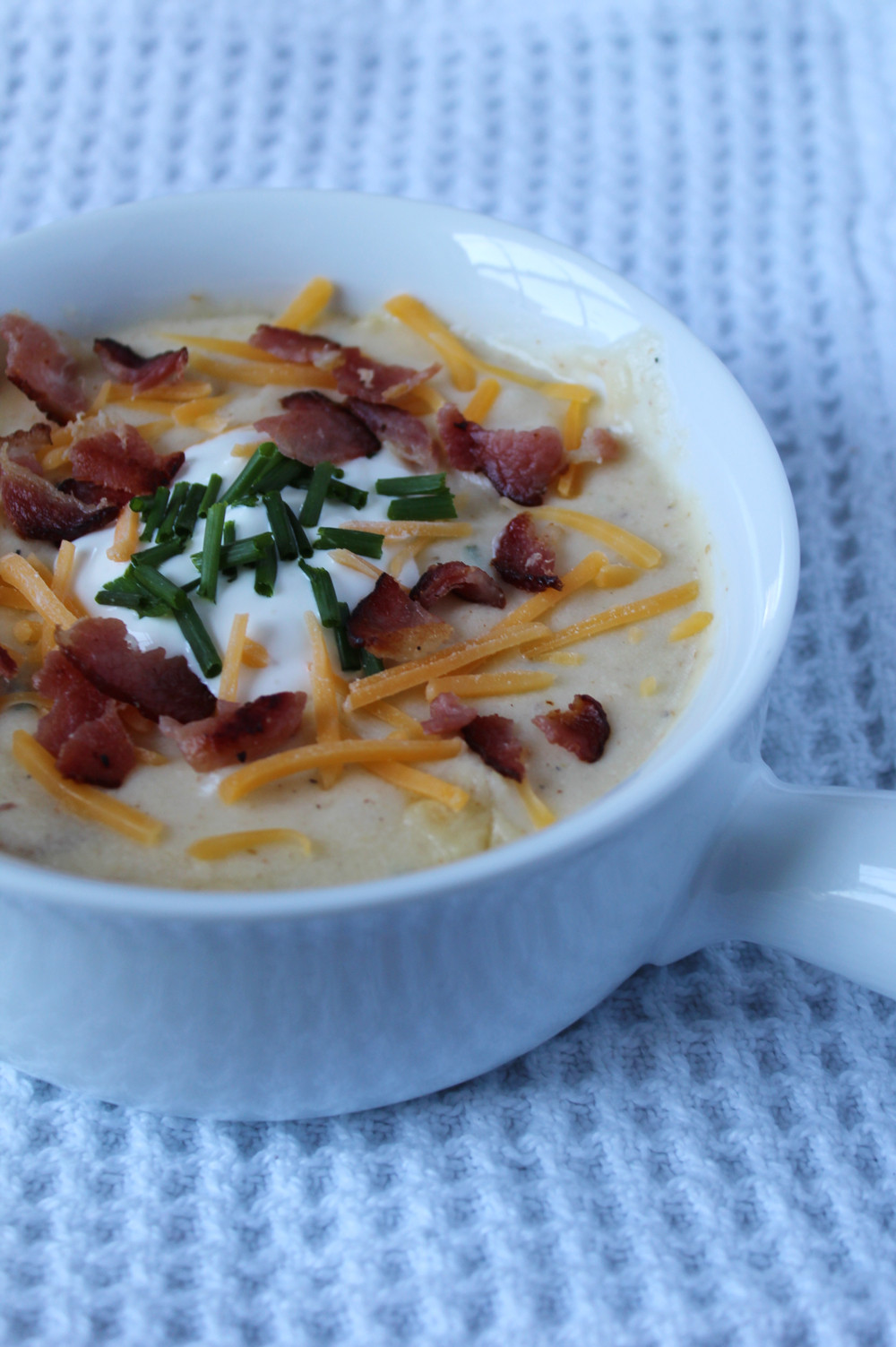 Easy Baked Potato Soup
 Easy Baked Potato Soup The Newlyweds Cookbook