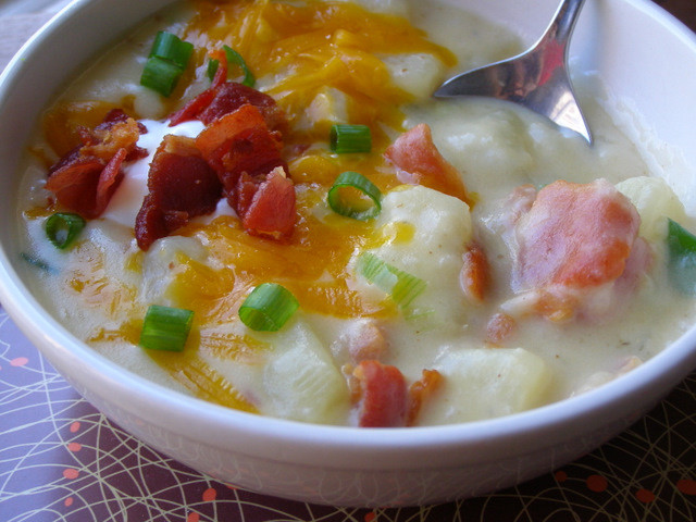 Easy Baked Potato Soup
 Baked Potato Soup Recipe