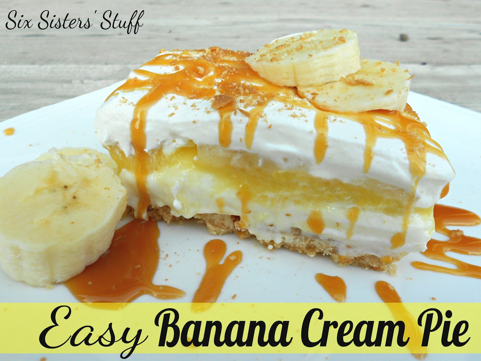 Easy Banana Cream Pie
 Easy Banana Cream Pie with Nilla Wafer Crust