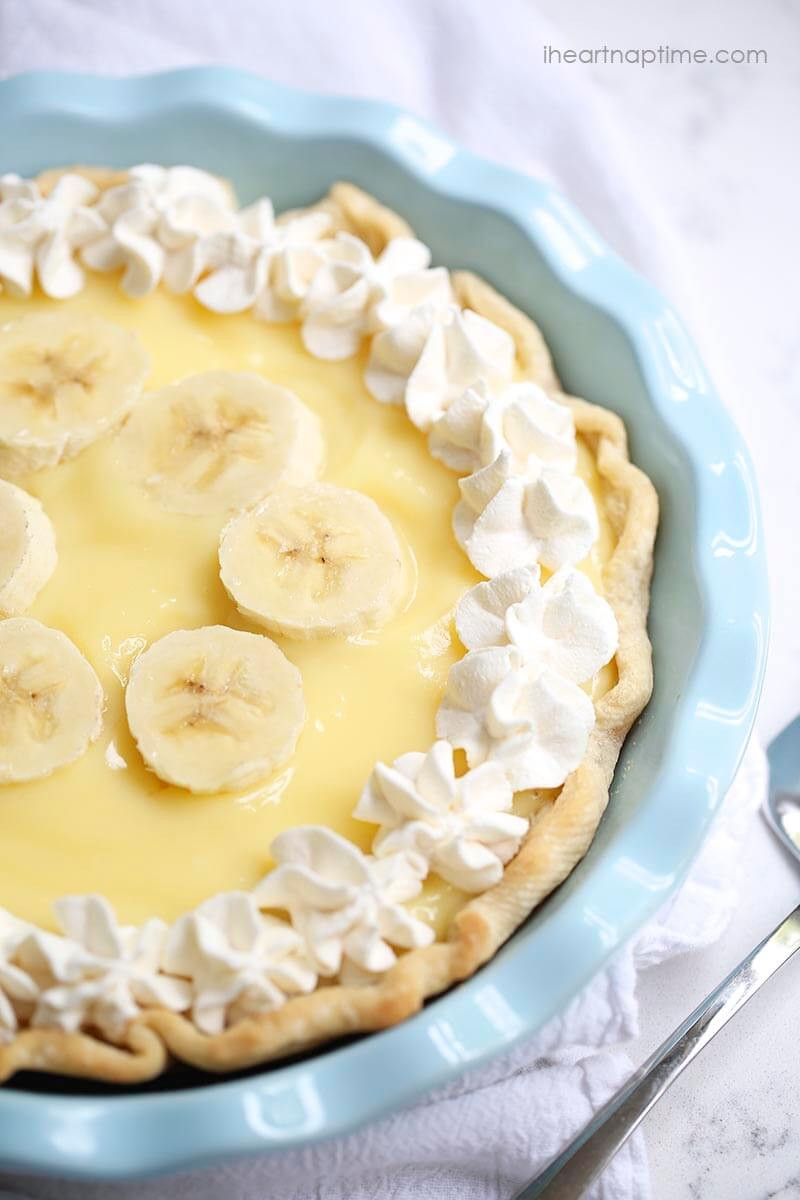 Easy Banana Cream Pie
 Easy banana cream pie recipe I Heart Nap Time
