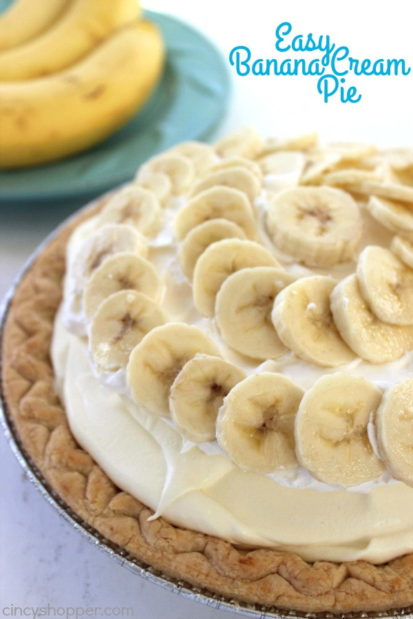 Easy Banana Cream Pie
 Easy Banana Cream Pie CincyShopper