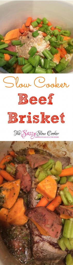 Easy Beef Brisket Slow Cooker Recipe
 Slow Cooker Beef Brisket The Sassy Slow Cooker