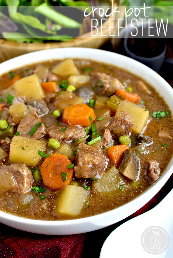 Easy Beef Stew Crock Pot
 Crock Pot Beef Stew Iowa Girl Eats