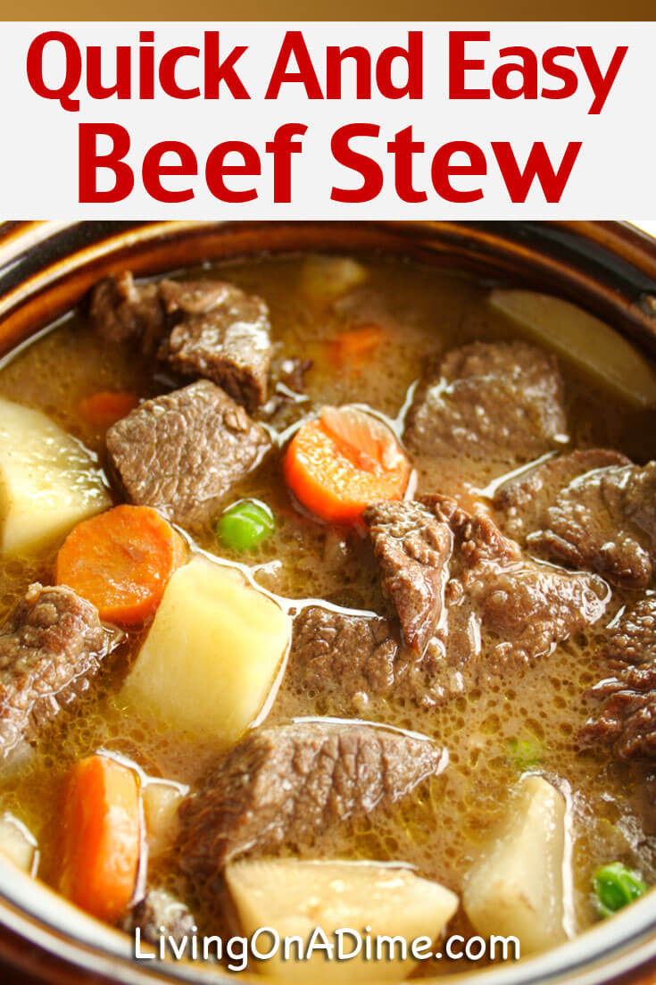 Easy Beef Stew Recipe
 Quick And Easy Beef Stew Recipe Mom s Crockpot Beef Stew