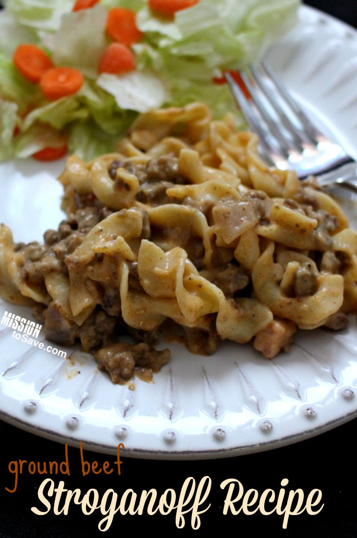 Easy Beef Stroganoff Recipe
 Easy Ground Beef Stroganoff Recipe "Mock Stroganoff