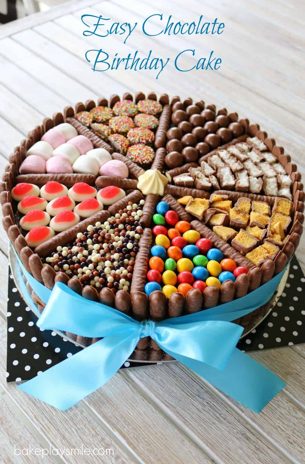 Easy Birthday Cake Ideas
 Easy Chocolate Birthday Cake lies chocolates & more