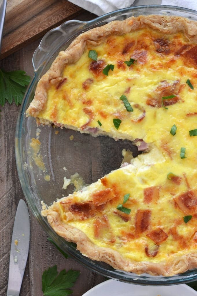 Easy Breakfast Quiche Recipe
 Ham and Cheese Quiche gluten free or regular What the Fork