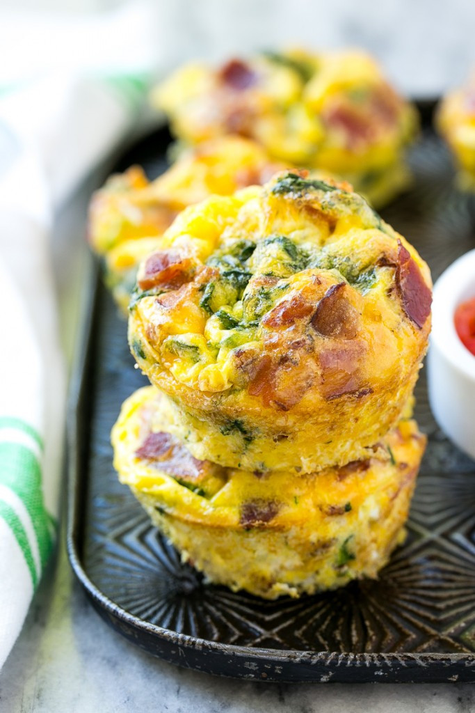 Easy Breakfast Recipes With Eggs
 breakfast egg muffins with bacon