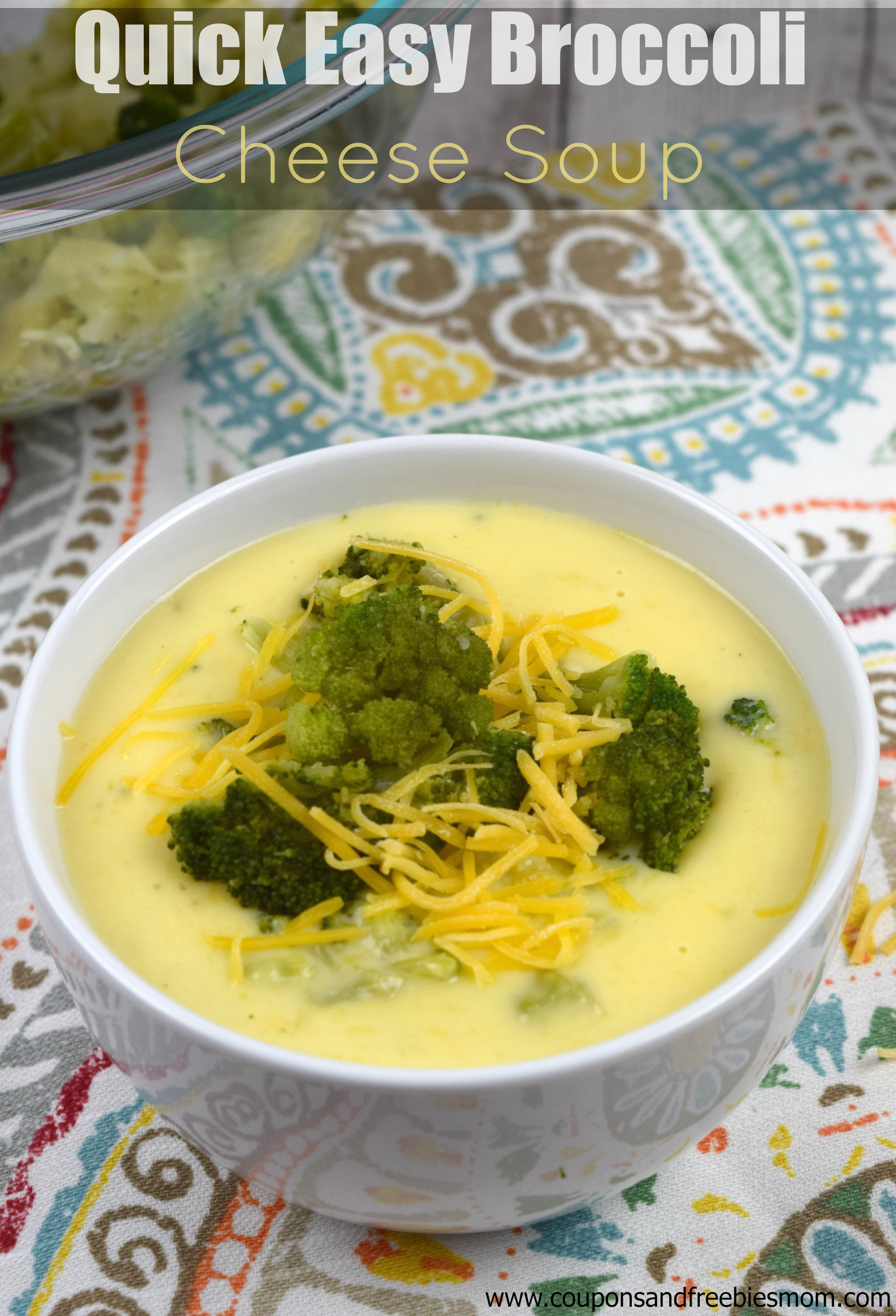 Easy Broccoli Soup
 Quick Easy Broccoli Cheese Soup