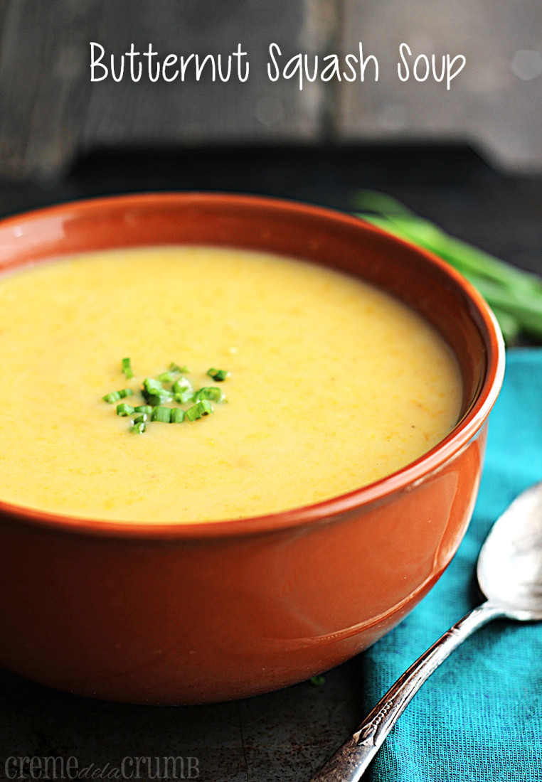 Easy Butternut Squash Soup
 Easy Healthy Butternut Squash Soup Creme De La Crumb