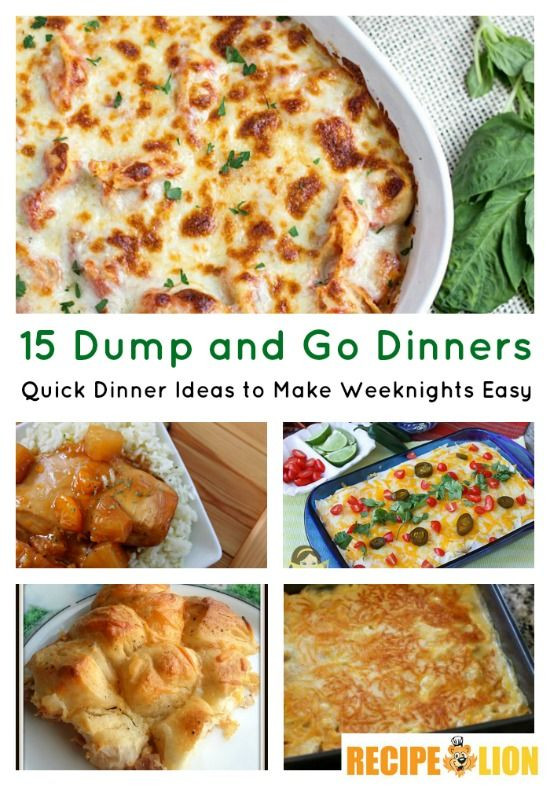 Easy Casseroles For Dinner
 15 Dump & Go Dinners Quick Dinner Ideas to Make