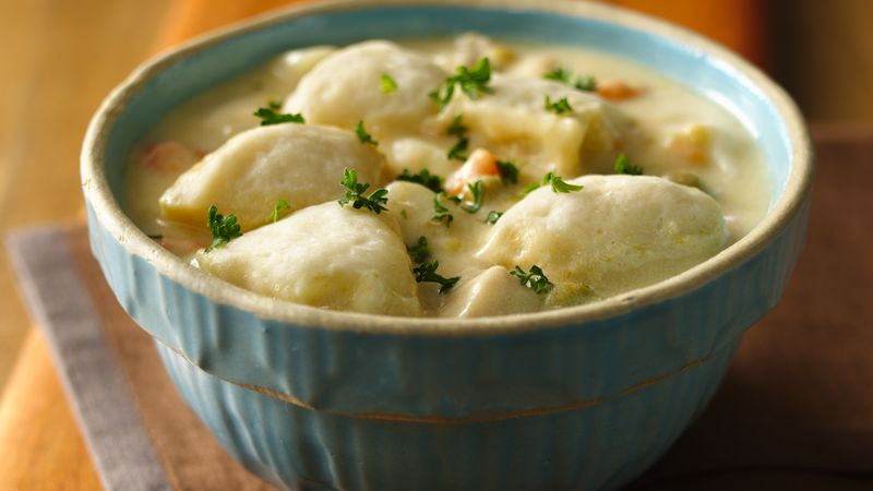 Easy Chicken And Dumplings With Biscuits
 Quick Chicken and Dumplings Recipe Pillsbury