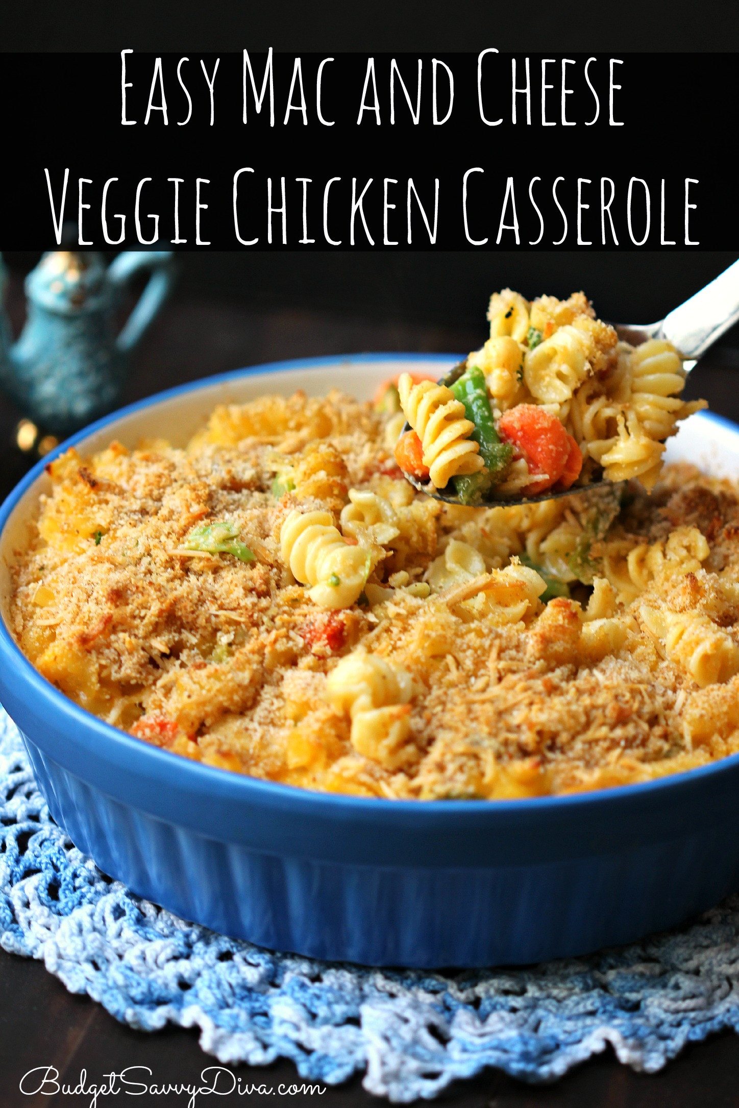 Easy Chicken Casserole Recipe
 Easy Mac and Cheese Veggie Chicken Casserole Recipe