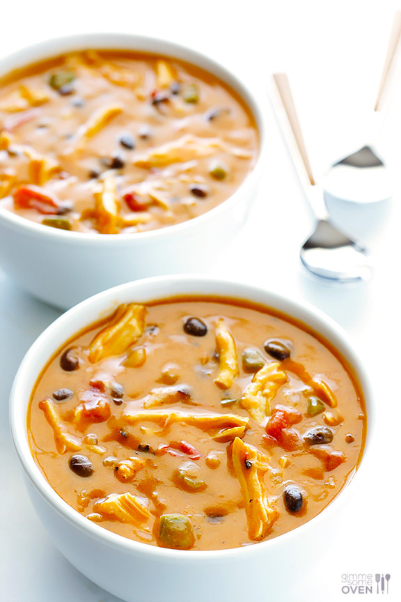 Easy Chicken Enchilada Soup
 20 Minute Cheesy Chicken Enchilada Soup