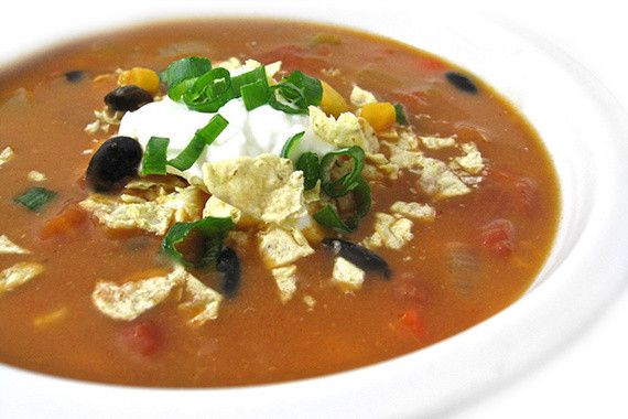 Easy Chicken Enchilada Soup
 Skinny Chicken Enchilada Soup Crock Pot or Stove Top