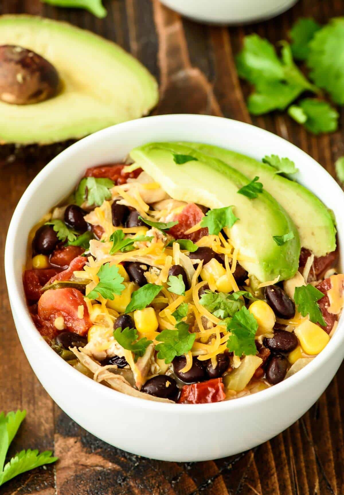 Easy Chicken Enchilada Soup
 Slow Cooker Chicken Enchilada Soup