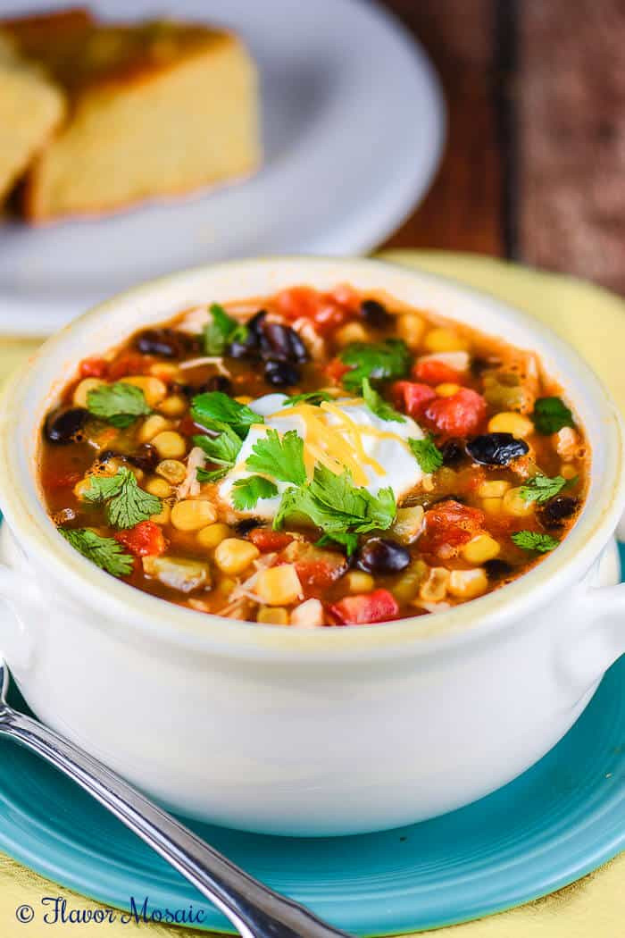 Easy Chicken Enchilada Soup
 Slow Cooker Chicken Enchilada Soup Flavor Mosaic