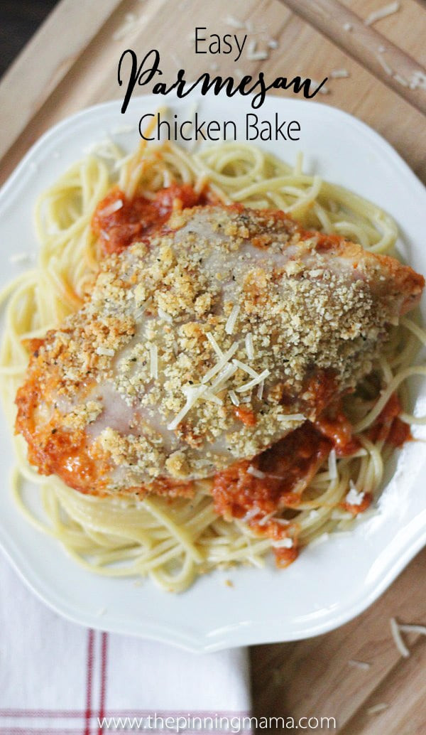 Easy Chicken Parmesan Casserole
 Easy Chicken Parmesan Bake Recipe • The Pinning Mama