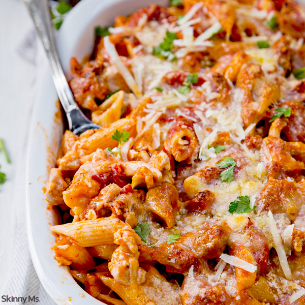 Easy Chicken Pasta Casserole
 Chicken and Penne Parmesan Casserole