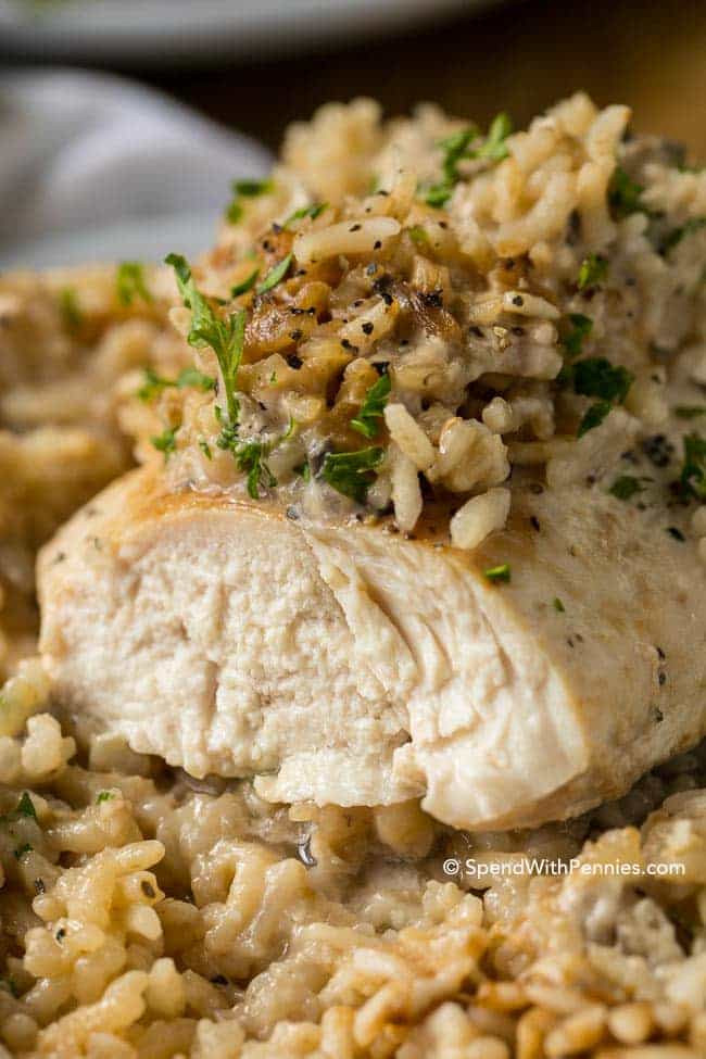 Easy Chicken Rice Casserole
 4 Ingre nt Chicken Rice Casserole Spend With Pennies