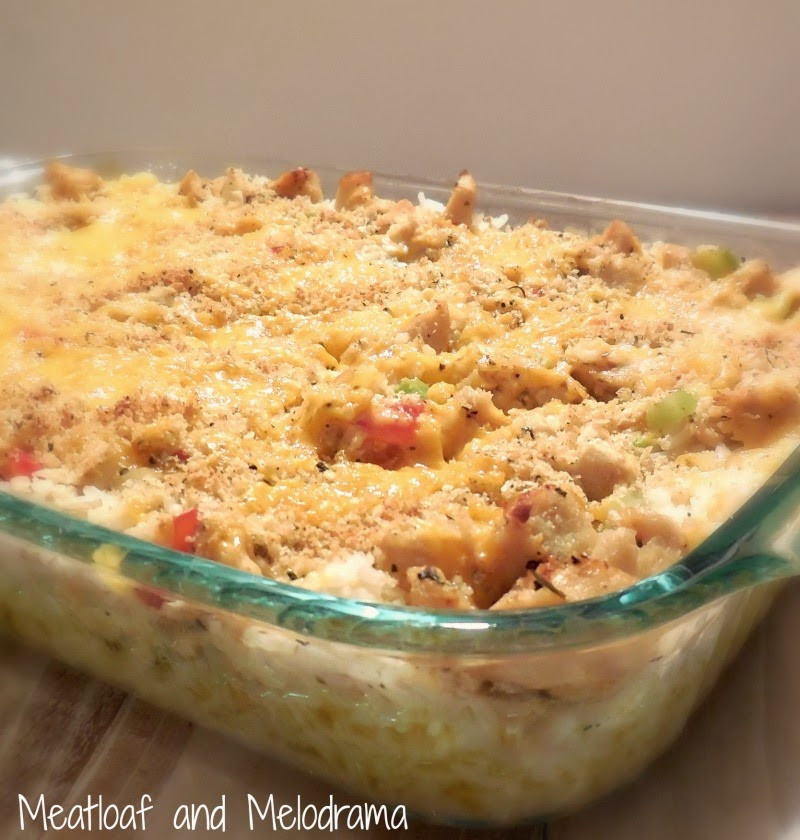 Easy Chicken Rice Casserole
 Easy Chicken and Rice Bake Meatloaf and Melodrama