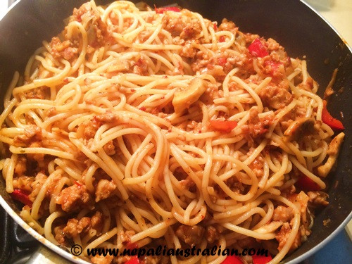 Easy Chicken Spaghetti
 Easy Chicken Spaghetti Bolognese