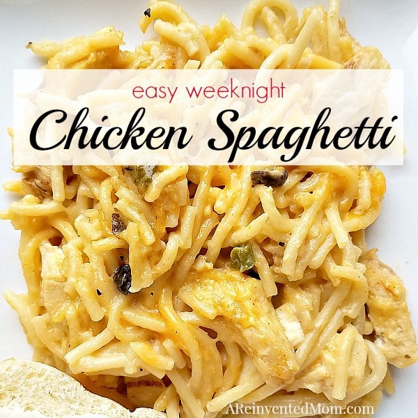 Easy Chicken Spaghetti
 Easy Chicken Spaghetti at Weekend Potluck 260 The