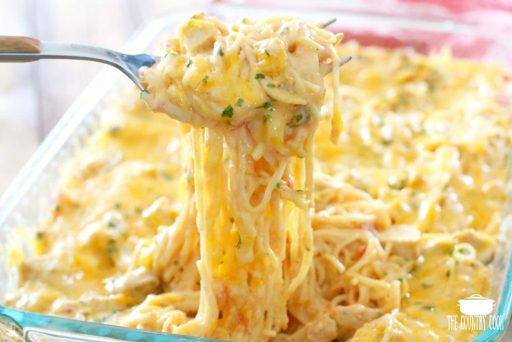 Easy Chicken Spaghetti
 Creamy Cheesy Chicken Spaghetti The Country Cook main