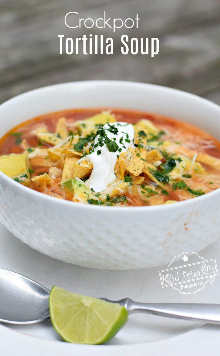 Easy Chicken Tortilla Soup Recipe
 Easy and Healthy Slow Cooker Chicken Tortilla Soup Recipe