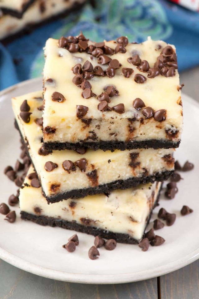 Easy Chocolate Cheesecake Recipe
 easy chocolate chip cheesecake bars